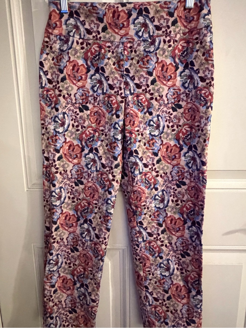 Zac & Rachel Floral Ponte Leggings - Pink Multi